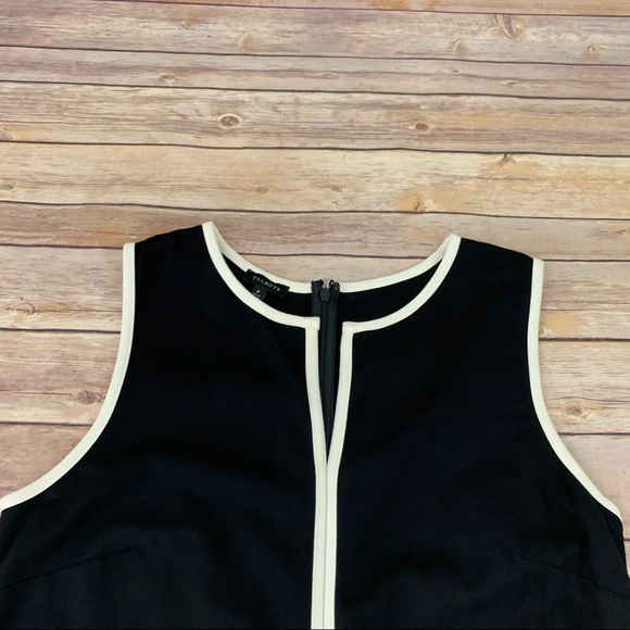 Talbots black and cream ponte knit sheath dress - Picture 3 of 10